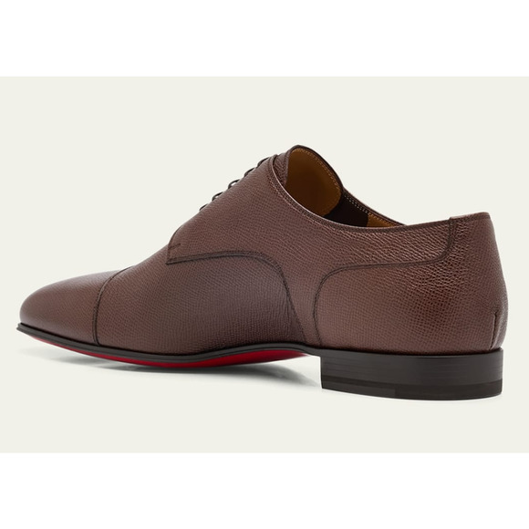 Christian Louboutin Surcity Flat Brown Leather Dress Oxford Derby Loafer 46 13 main image 10
